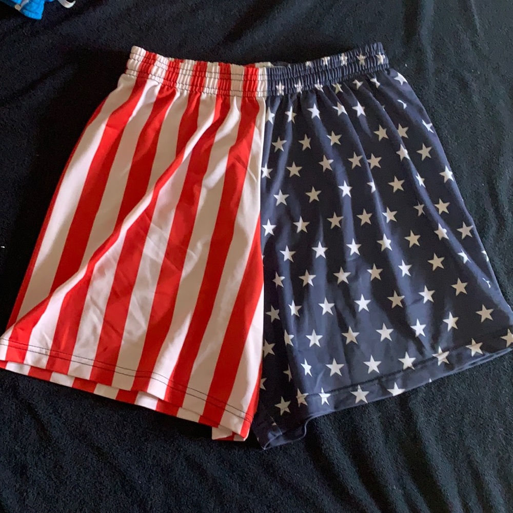 American Flag athletic shorts